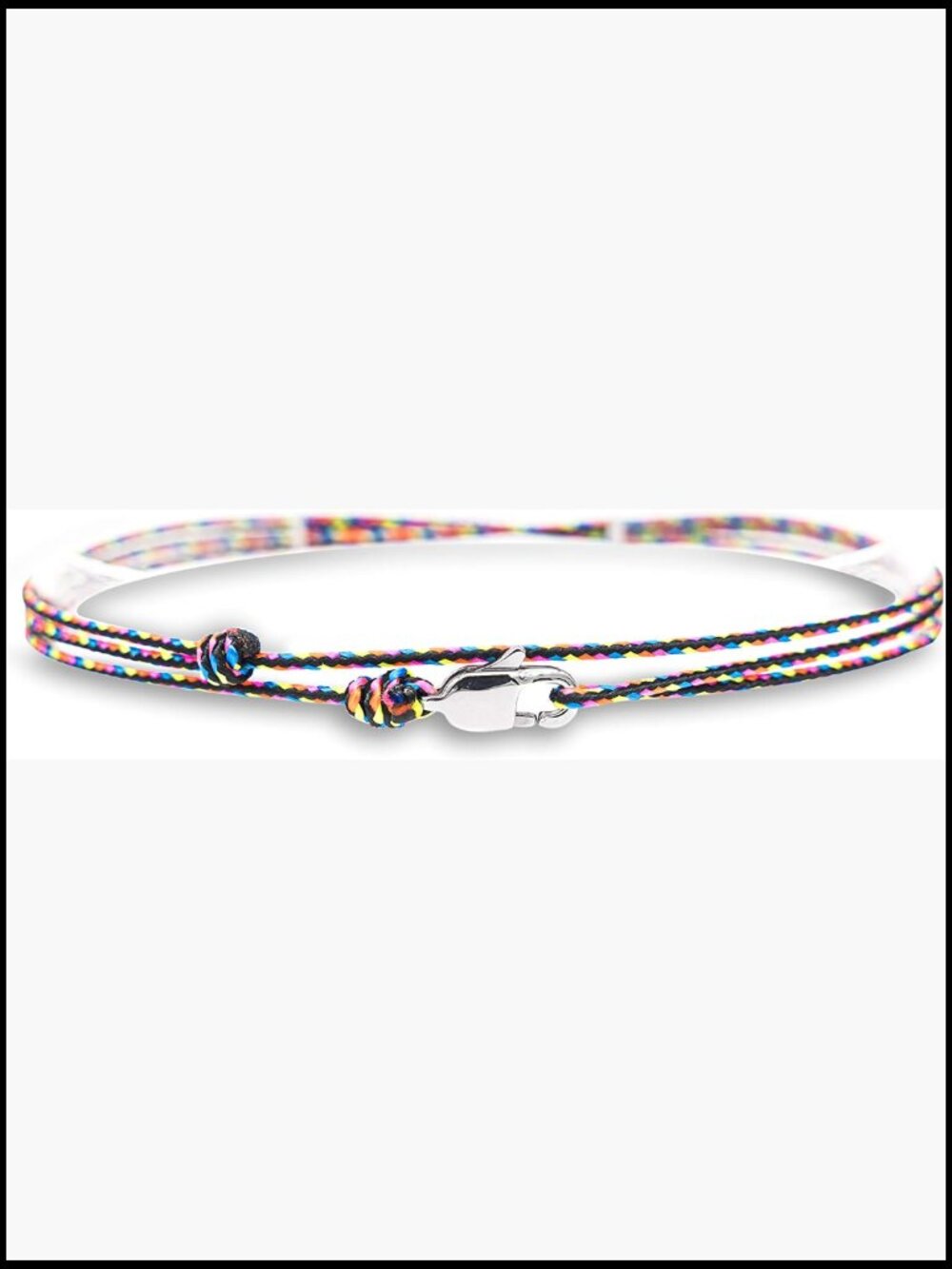 Surfer Anklet with Snap Hook Clasp Waterproof Adjustable Thin String Bracelet